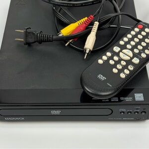 Magnavox Black DVD Player with Remote and Cables